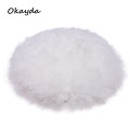 High Quality Round Shape Sheepskin Chair Seat Cushion